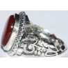 Iran Islam Shia Natural Agate Aqeeq Akeek Aqiq Sterling Silver 925 Ring