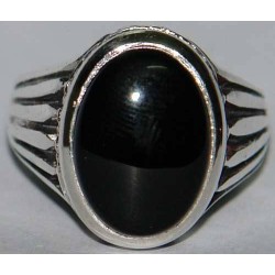 Iran Islam Shia Natural Onyx Agate Aqeeq Aqiq Akeek Sterling Silver 925 Ring