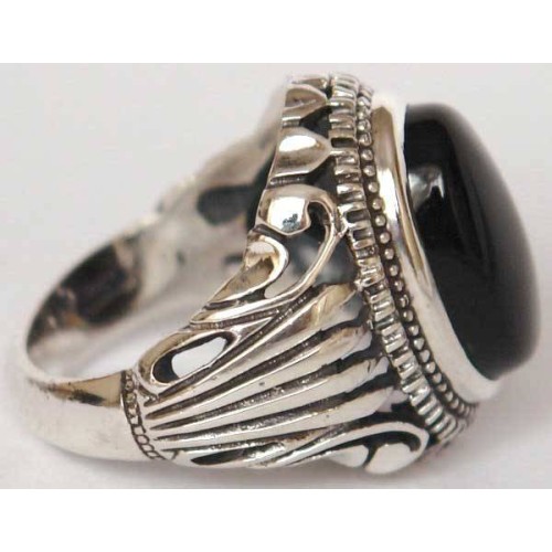 Iran Islam Shia Natural Onyx Agate Aqeeq Aqiq Akeek Sterling Silver 925 Ring Iran Islam Shia Natural Onyx Agate Aqeeq Aqiq Akeek Sterling Silver 925 Ring