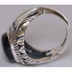 Iran Islam Shia Natural Onyx Agate Aqeeq Aqiq Akeek Sterling Silver 925 Ring
