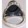 Iran Islam Shia Natural Onyx Agate Aqeeq Aqiq Akeek Sterling Silver 925 Ring