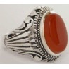 Iran Islam Shia Natural Agate Aqeeq Akeek Aqiq Sterling Silver 925 Ring