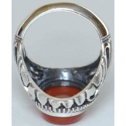 Iran Islam Shia Natural Agate Aqeeq Akeek Aqiq Sterling Silver 925 Ring