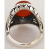 Iran Islam Shia Natural Agate Aqeeq Akeek Aqiq Sterling Silver 925 Ring