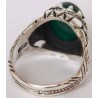 Iran Islam Shia Natural Chrysoprase Green Aqeeq Aqiq Agate Sterling Silver 925 Ring