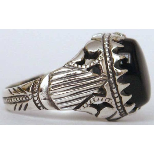 Iran Islam Shia Natural Onyx Agate Aqeeq Aqiq Akeek Sterling Silver 925 Ring Iran Islam Shia Natural Onyx Agate Aqeeq Aqiq Akeek Sterling Silver 925 Ring
