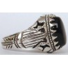 Iran Islam Shia Natural Onyx Agate Aqeeq Aqiq Akeek Sterling Silver 925 Ring