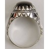Iran Islam Shia Natural Onyx Agate Aqeeq Aqiq Akeek Sterling Silver 925 Ring