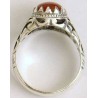 Iran Islam Shia Natural Agate Aqeeq Akeek Aqiq Sterling Silver 925 Ring
