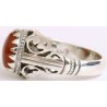Iran Islam Shia Natural Agate Aqeeq Akeek Aqiq Sterling Silver 925 Ring