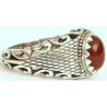 Iran Islam Shia Natural Agate Aqeeq Akeek Aqiq Sterling Silver 925 Ring