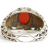 Iran Islam Shia Natural Agate Aqeeq Akeek Aqiq Sterling Silver 925 Ring