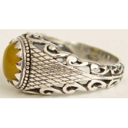 Islam, Shia, IRAN, Agate, Ring, Aqeeq, Aqiq, Silver 925, Natural Yellow Agate, Sterling Silver, Silver Ring, Akeek, Yellow Agate