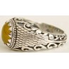Islam, Shia, IRAN, Agate, Ring, Aqeeq, Aqiq, Silver 925, Natural Yellow Agate, Sterling Silver, Silver Ring, Akeek, Yellow Agate