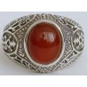 Iran Islam Shia Natural Agate Aqeeq Akeek Aqiq Sterling Silver 925 Ring
