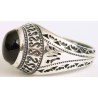 Iran Islam Shia Natural Onyx Agate Aqeeq Aqiq Akeek Sterling Silver 925 Ring