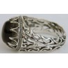 Iran Islam Shia Natural Onyx Agate Aqeeq Aqiq Akeek Sterling Silver 925 Ring