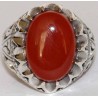 Iran Islam Shia Natural Agate Aqeeq Akeek Aqiq Sterling Silver 925 Ring