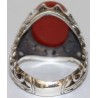 Iran Islam Shia Natural Agate Aqeeq Akeek Aqiq Sterling Silver 925 Ring
