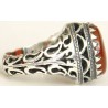 Iran Islam Shia Natural Agate Aqeeq Akeek Aqiq Sterling Silver 925 Ring