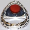 Iran Islam Shia Natural Agate Aqeeq Akeek Aqiq Sterling Silver 925 Ring
