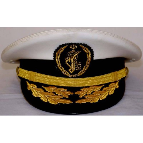 Iran Sepah Pasdaran IRGC Military Navy Admirals Visor Cap Hat