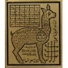 Iran Persian Mysterious Sciences Charm Talisman Strong Love White Magic Brass Plate