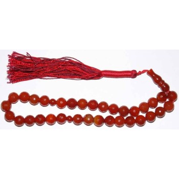 Islam Shia Tasbih Aqeeq Akik Aqiq Agate Misbaha Prayer Beads Subha Rosary Beads