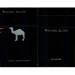 IRAQ CAMEL BLACK Unopened Full Cigarette Pack with Arabic Health Warning Text on side
