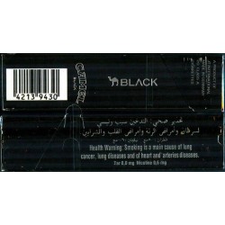 IRAQ CAMEL BLACK Unopened Full Cigarette Pack with Arabic Health Warning Text on side