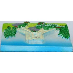 Iran Tehran Relief of Azadi Tower Hand-Painted 3D Polyresin Fridge Magnet