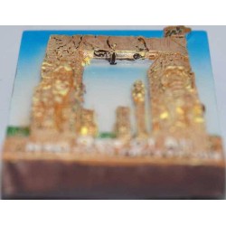 Iran Persepolis Takht-e Jamshid Relief of the Gate of All Nations Hand-Painted 3D Polyresin Fridge Magnet