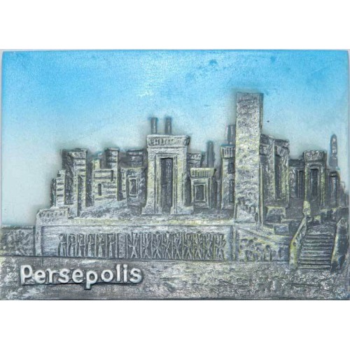 Iran Persepolis Takht-e Jamshid Relief of Tachara Château ( Palace of Darius the Great ) Hand-Painted 3D Polyresin Fridge Magnet Iran Persepolis Takht-e Jamshid Relief of Tachara Château ( Palace of Darius the Great ) Hand-Painted 3D Polyresin Fridge Magnet