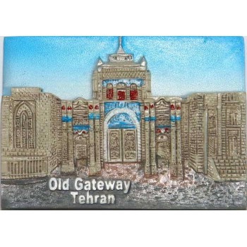 Iran Relief of Tehran Old Gateway Hand-Painted 3D Polyresin Fridge Magnet