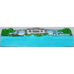 Iran Shiraz Relief of Bagh-e Eram ( Eram Garden ) Hand-Painted 3D Polyresin Fridge Magnet