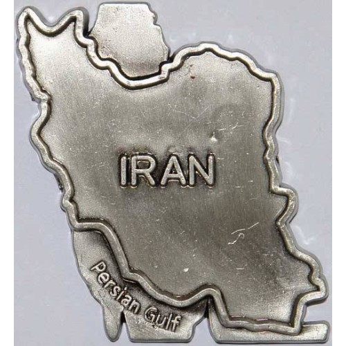 Iran Map 3D Metal Fridge Magnet
