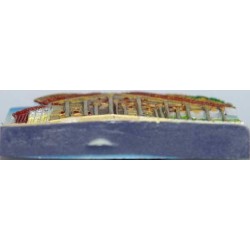Iran Isfahan Relief of Chehel Sotoon Hand-Painted 3D Polyresin Fridge Magnet
