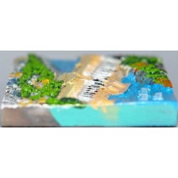 Iran Isfahan Relief of Pole Khaju (Khaju Bridge) Hand-Painted 3D Polyresin Fridge Magnet