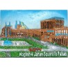 Iran Isfahan Relief of Naghsh-e Jahan Square Hand-Painted 3D Polyresin Fridge Magnet