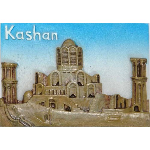 Iran Kashan Relief of Borujerdi House Hand-Painted 3D Polyresin Fridge Magnet Iran Kashan Relief of Borujerdi House Hand-Painted 3D Polyresin Fridge Magnet
