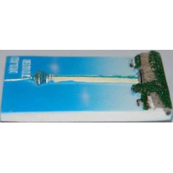 Iran Tehran Relief of Milad Tower Hand-Painted 3D Polyresin Fridge Magnet