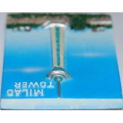 Iran Tehran Relief of Milad Tower Hand-Painted 3D Polyresin Fridge Magnet