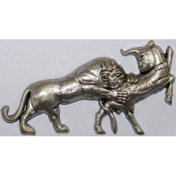 Iran Persepolis Takht-e Jamshid Achaemenid Lion and Bull combat 3D Metal Fridge Magnet