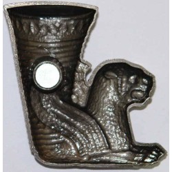 Iran Achaemenid Rhyton (Drinking Vessel) in the Shape of a Seated Lion-Monster from Hamadan 3D Metal Fridge Magnet