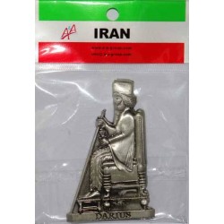 Iran Persepolis Takht-e Jamshid Achaemenid Darius the Great on Throne 3D Metal Fridge Magnet