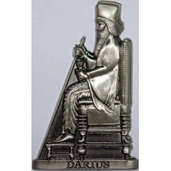 Iran Persepolis Takht-e Jamshid Achaemenid Darius the Great on Throne 3D Metal Fridge Magnet