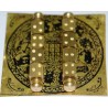 Iran Islam Persian Geomancy ‛ilm al-raml "science of the sand" Charm Talisman Magic Brass Plate + 2 x 4x4 side Dice (Tas)