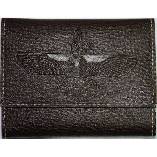 Iran Persia Zoroastrian Farvahar Wing on Men's Wallet