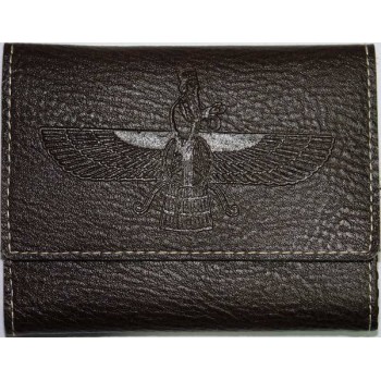 Iran Persia Zoroastrian Farvahar Wing on Men's Wallet