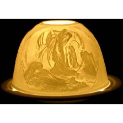 Islam Shia 3 Pictures of Ghadir Khom, Ashura Afternoon & Hazrat Abul-Fazl Al-Abbas Decorative Candle Holder